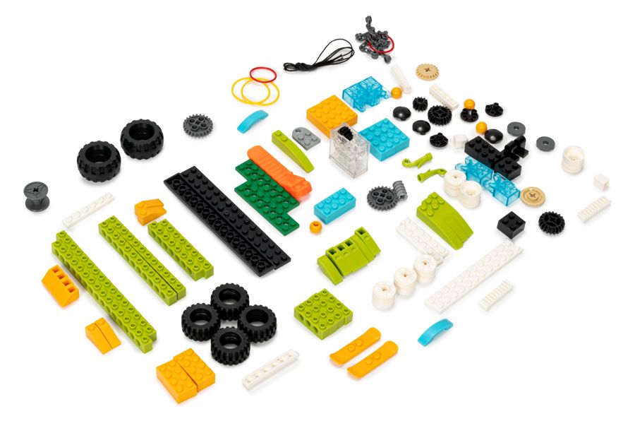 Состав базового набора «Талант» WeDo 2.0 45300: 280 деталей, СмартХаб, мотор, датчики