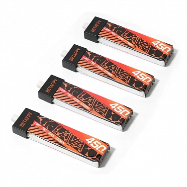 10058010 BETAFPV Lava 1S 450mah 75C (4шт) аккумуляторы FPV №2