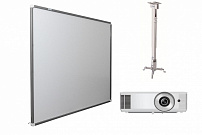  Интерактивная доска Exell 91" с проектором EXD201W и креплением DSM-2L