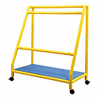   PANEL STAND C (WITH ONE MDF SHELF )/ Подставка для детской развивающей доски, с одной пластиковой полкой