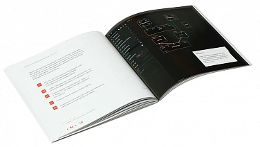 Набор «Планета XOD» — Разворот книги: инструкция по XOD-нодам и скриншот среды XOD IDE